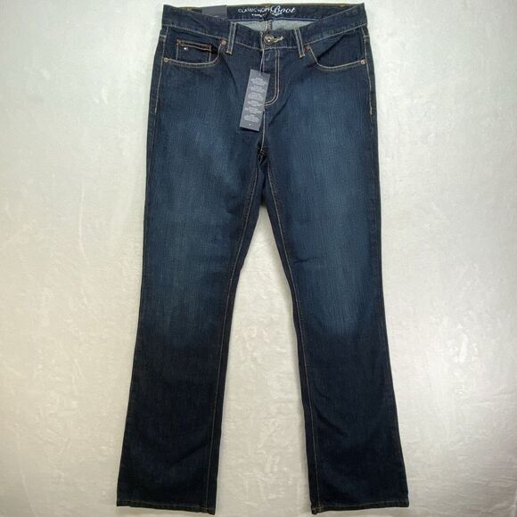NEW Tommy Hilfiger Jeans Women's 10 dark Wash classic hope boot cut‎ - Picture 1 of 15